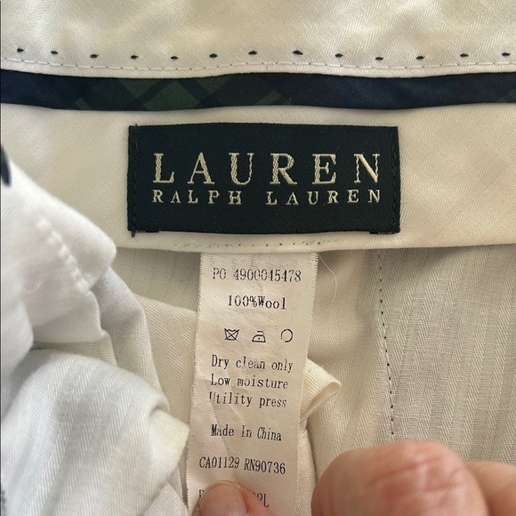 Ralph Lauren Gray Plaid Dress Pants - Picture 2 of 5